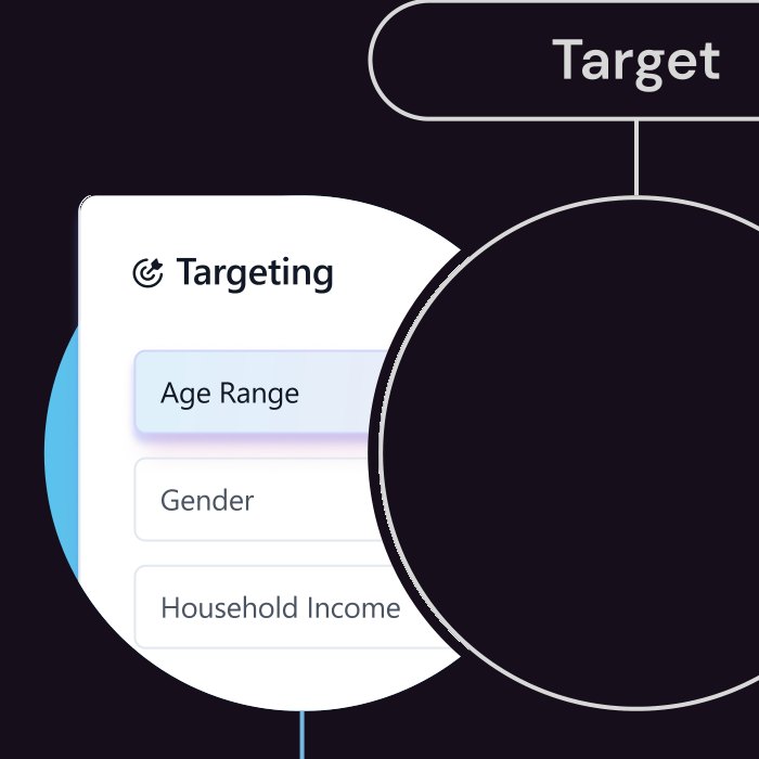 Targeting filter UI showing intent signals